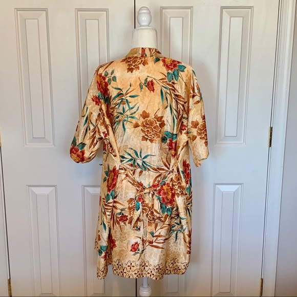 Vintage silky nightie and robe matching set - Picture 6 of 8